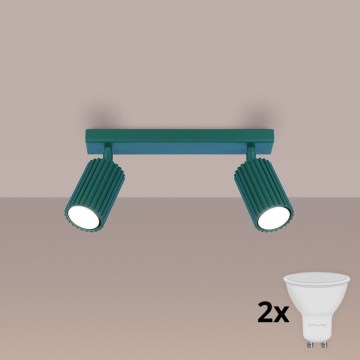 Brilagi - Spot LED CRESTO 2xGU10/10W/230V turquoise