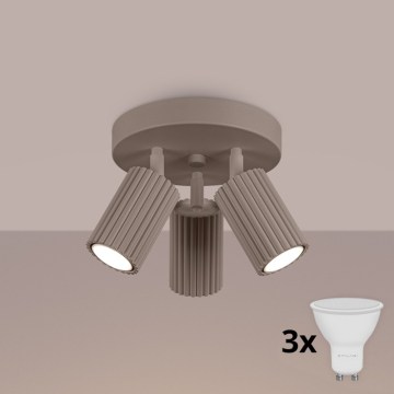 Brilagi - Spot LED CRESTO 3xGU10/10W/230V taupe