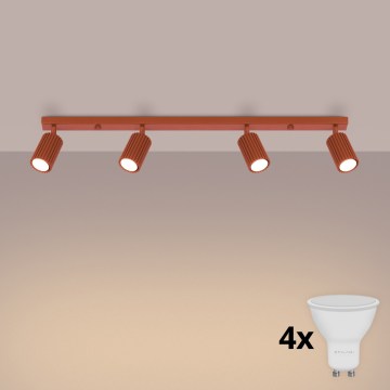 BRILAGI - Spot LED CRESTO 4xGU10/10W/230V orange