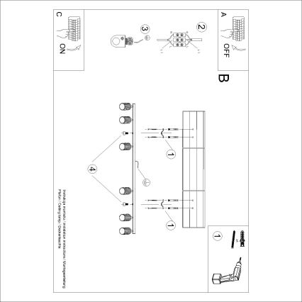 Brilagi - Spot LED CRESTO 6xGU10/10W/230V rouge