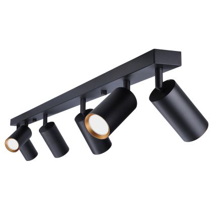 Brilagi - Spot LED RGBW dimmable SELE 6xGU10/6,5W/230V 2700-6500K noir/doré