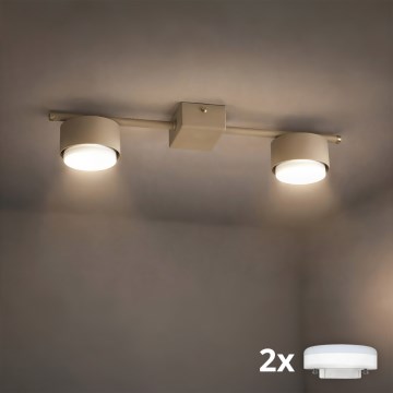 Brilagi - Spot LED MONO 2xGX53/30W/230V beige