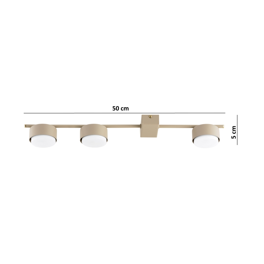 Brilagi - Spot LED MONO 3xGX53/30W/230V beige