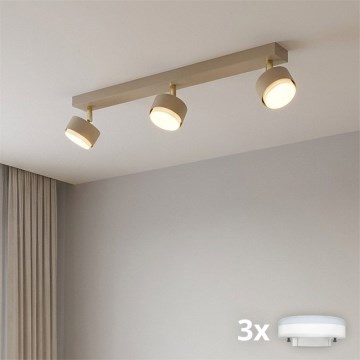 Brilagi - Spot LED MONO 3xGX53/30W/230V beige