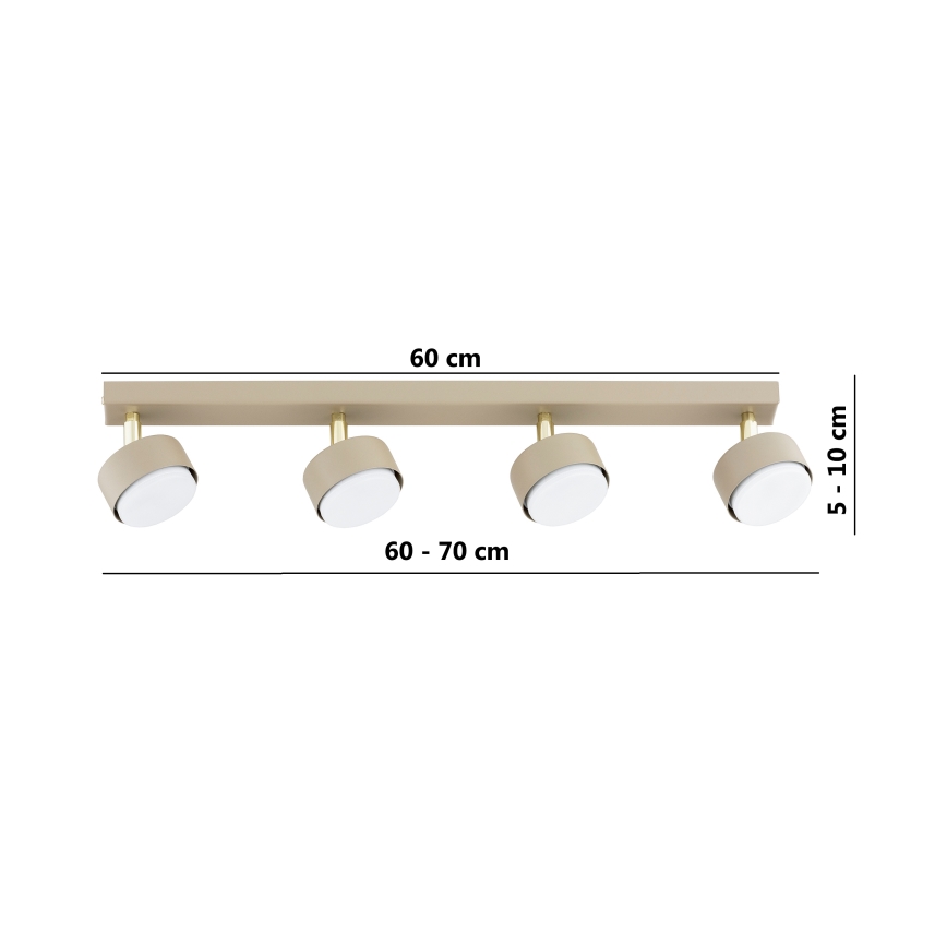 Brilagi - Spot LED MONO 4xGX53/30W/230V beige