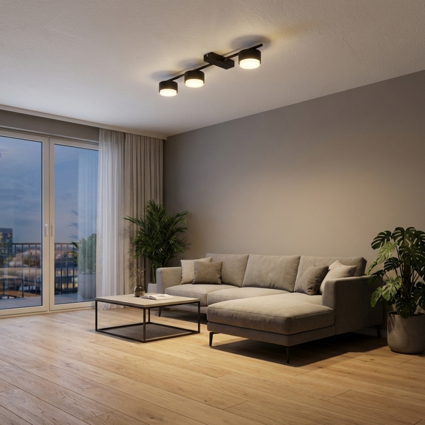Brilagi - Spot LED RGB+CCT dimmable MONO 3xGX53/14W/230V 2700-6500K Wi-Fi Tuya noir