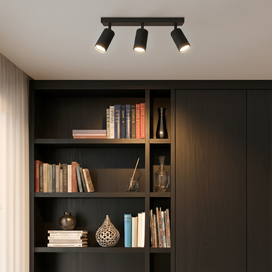 Brilagi - Spot LED RGBW dimmable SELE MODERN 3xGU10/4,8W/230V 3000K noir + télécommande