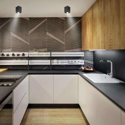 Brilagi - Spot LED RGBW dimmable MIA 1xGU10/30W/230V 2700-6500K Wi-Fi 100x80 mm noir