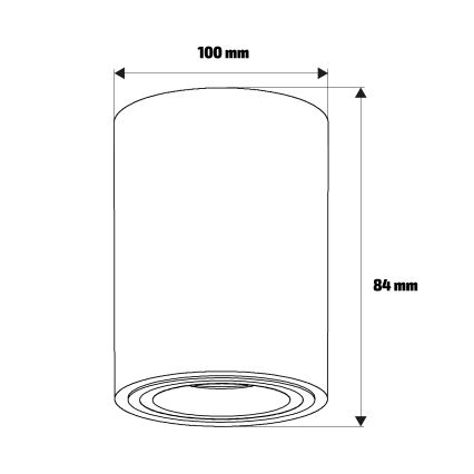 Brilagi - Spot LED RGBW dimmable MIA 1xGU10/30W/230V 2700-6500K Wi-Fi 100x80 mm beige