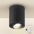 Brilagi - Spot LED RGBW dimmable MIA 1xGU10/4,8W/230V 3000K 100x80 mm noir + télécommande