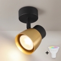BRILAGI - Spot LED RGBW dimmable NUGGET 1xGU10/4,8W/230V noir/doré
