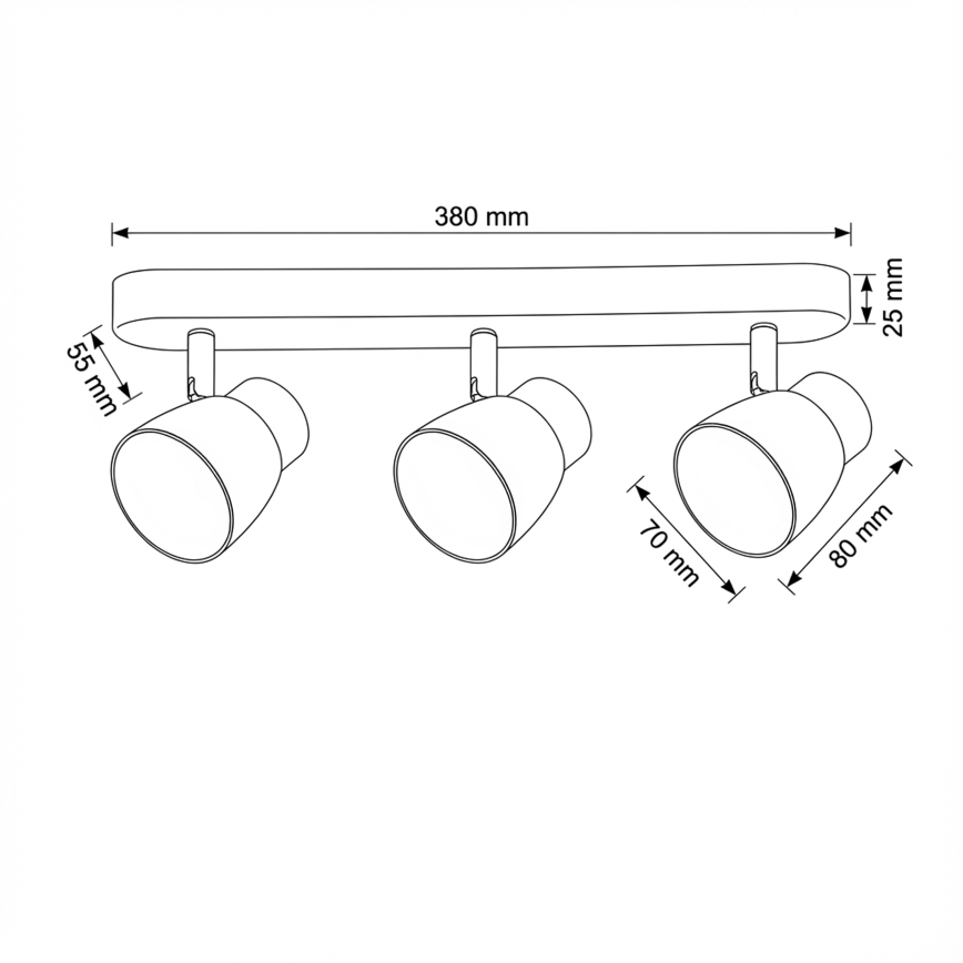 Brilagi - Spot LED RGBW dimmable NUGGET 3xGU10/4,8W/230V noir/doré