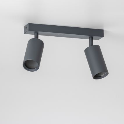 Brilagi - Spot LED RGBW dimmable SELE 2xGU10/6W/230V 3000K anthracite + télécommande