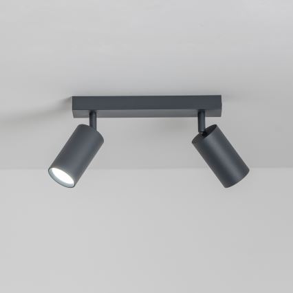 Brilagi - Spot LED RGBW dimmable SELE 2xGU10/6W/230V 3000K anthracite + télécommande