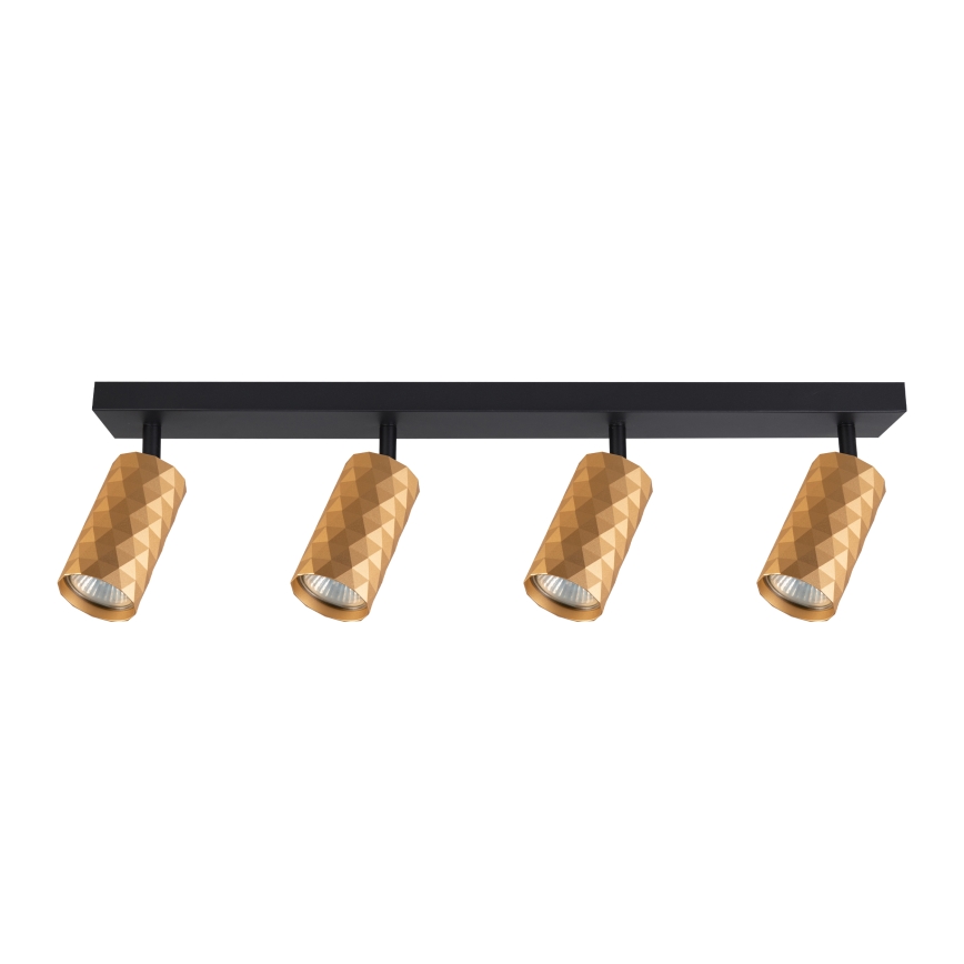 Brilagi - Spot LED RGBW dimmable SELE DIAMANT 4xGU10/4,8W/230V 3000K doré + télécommande