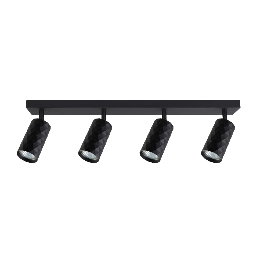 Brilagi - Spot LED RGBW dimmable SELE DIAMANT 4xGU10/6W/230V 3000K noir + télécommande