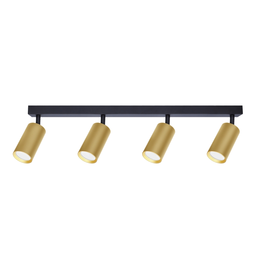 Brilagi - Spot LED RGBW dimmable SELE GOLDEN 4xGU10/4,8W/230V 3000K noir/doré + télécommande