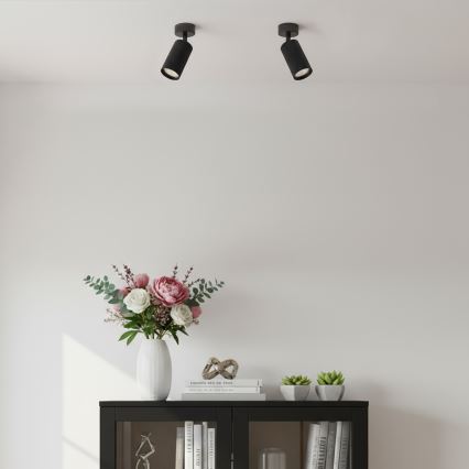 Brilagi - Spot LED RGBW dimmable SELE MODERN 1xGU10/6W/230V 3000K noir + télécommande