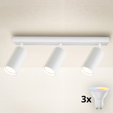 Brilagi - Spot LED RGBW dimmable SELE MODERN 3x GU10/6W/230V 2700–6500K blanc