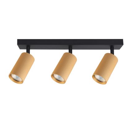 Brilagi - Spot LED RGBW dimmable SELE MODERN 3xGU10/6W/230V 3000K doré + télécommande