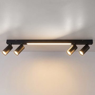 Brilagi - Spot LED SELE 4xGU10/30W/230V + LED/25W noir