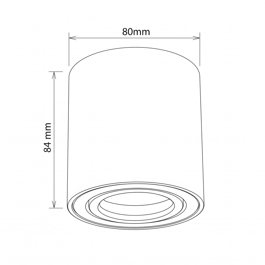 BRILAGI - Spot MIA 1xGU10/30W/230V 84x80 mm doré