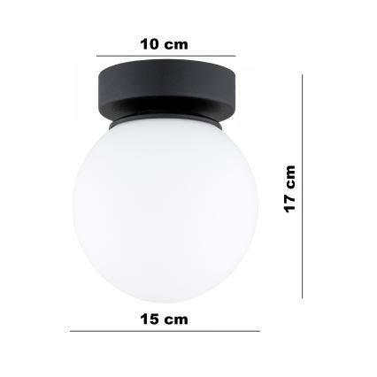 BRILAGI - Spot MILO 1xE27/60W/230V Ø 15 cm noir