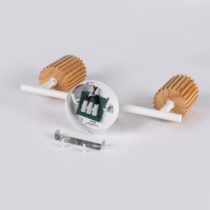 Brilagi - Spot MODERN WOOD 2xGU10/8W/230V bois/blanc