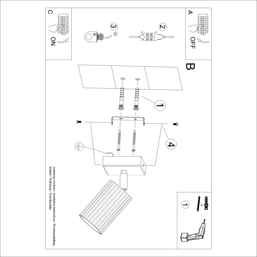 Brilagi - Spot mural LED CRESTO 1xGU10/10W/230V vert
