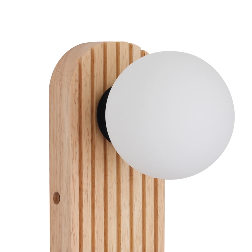 Brilagi - Spot mural MODERN WOOD 1xG9/5W/230V + 1xGU10/8W bois d'hévéa