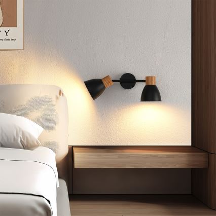 Brilagi - Spot ODENSE 2xE14/10W/230V bois/noir