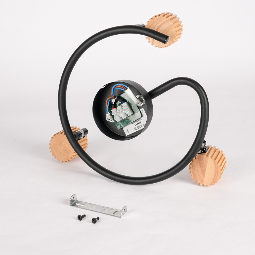 Brilagi - Spot ODENSE 3xE14/10W/230V bois/noir