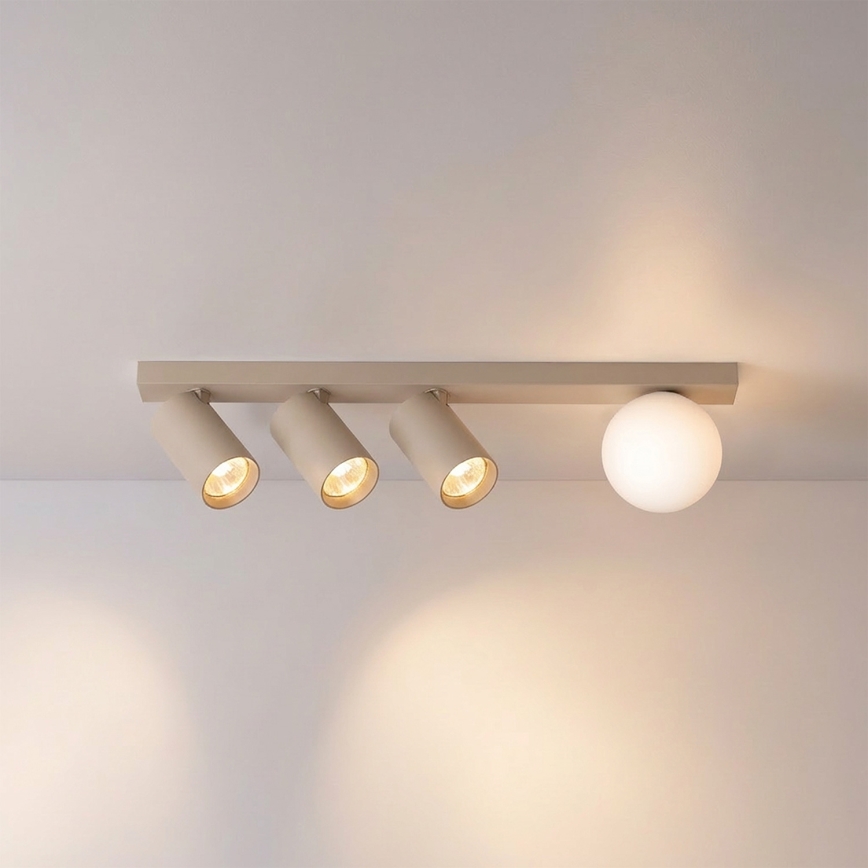 Brilagi - Spot orientable SELE BALL 3xGU10/30W/230V + 1xG9/10W beige