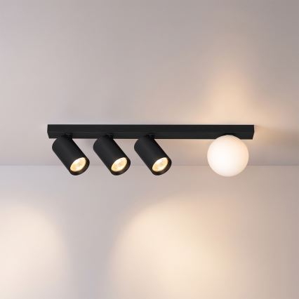 Brilagi - Spot orientable SELE BALL 3xGU10/30W/230V + 1xG9/10W noir