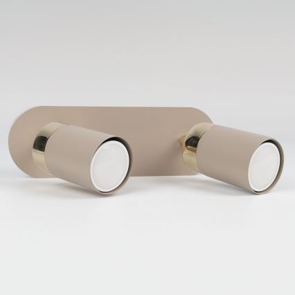 Brilagi - Spot POKER 2xGU10/25W/230V beige/doré