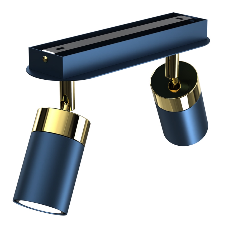 Brilagi - Spot POKER 2xGU10/25W/230V blauw/goud