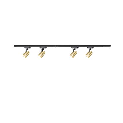 Brilagi - Spot pour système de rail HUSKY 4xGU10/10W/230V noir/doré