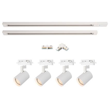 Brilagi - Spot pour système sur rail HUSKY 4xGU10/10W/230V blanc