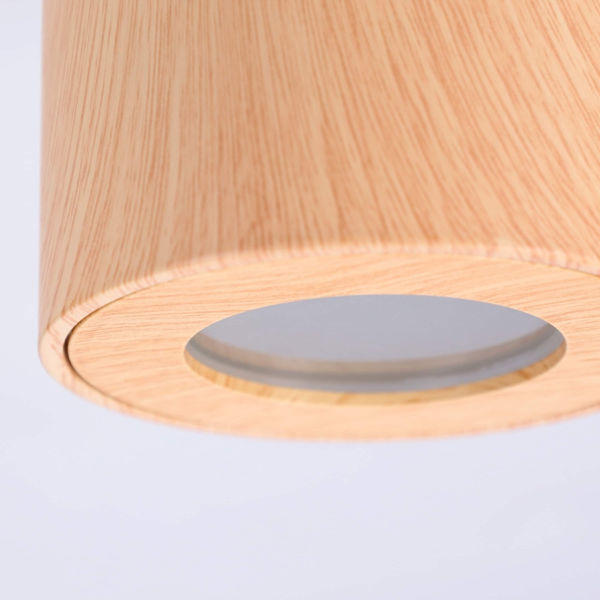BRILAGI - Spot salle de bain MIA 1xGU10/30W/230V 84x80 mm décor en chêne IP44