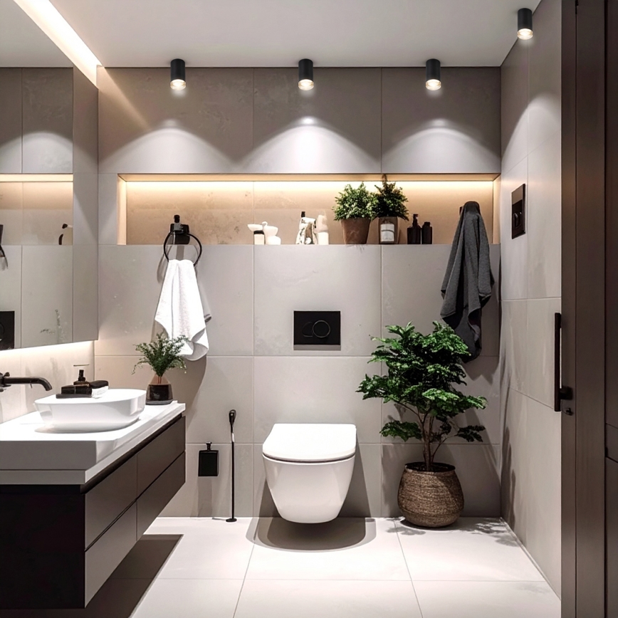 Brilagi - Spot salle de bain SELE 1xGU10/30W/230V IP44 noir