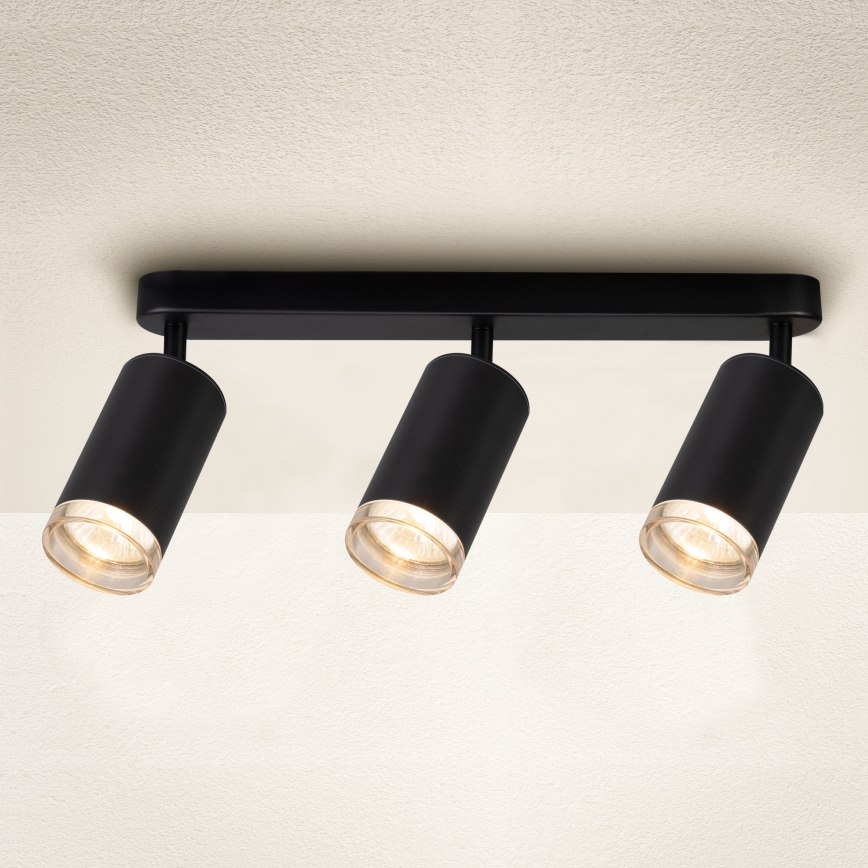 Brilagi - Spot salle de bain SELE 3xGU10/30W/230V IP44 noir