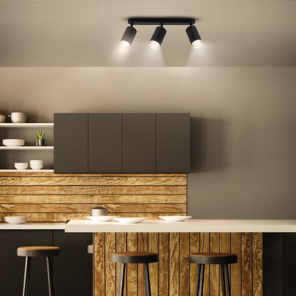Brilagi - Spot salle de bain SELE 3xGU10/30W/230V IP44 noir