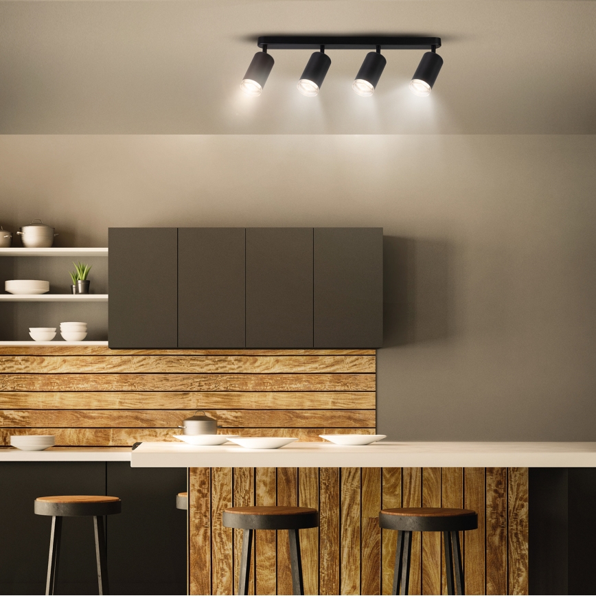Brilagi - Spot salle de bain SELE 4xGU10/30W/230V IP44 noir