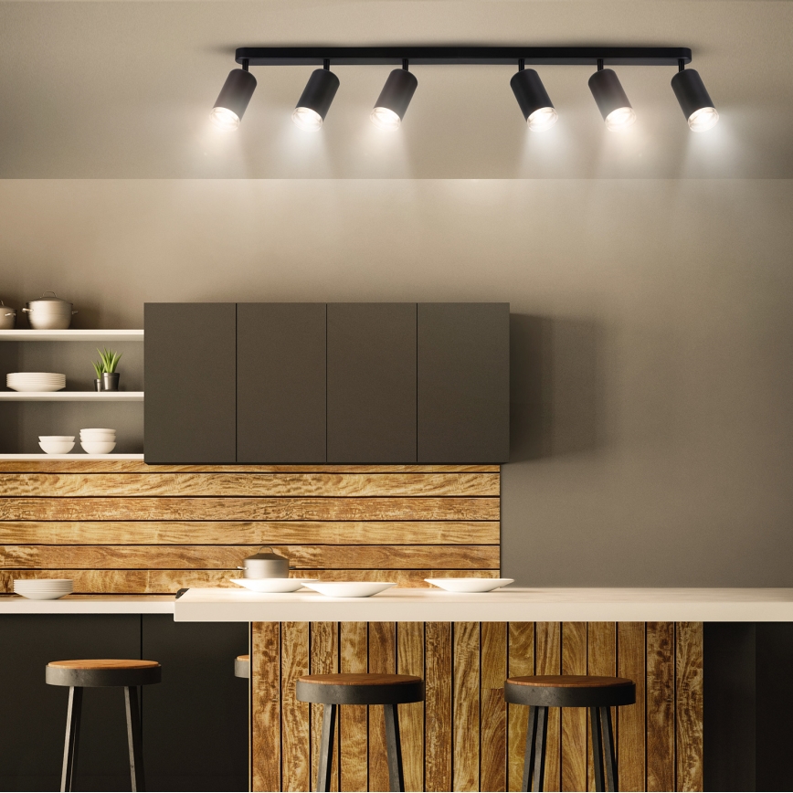 Brilagi - Spot salle de bain SELE 6xGU10/30W/230V IP44 noir