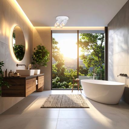 Brilagi - Spot salle de bain SELE AQUA 4xGU10/30W/230V IP44 blanc