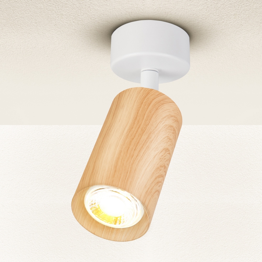 Brilagi - Spot SELE 1xGU10/30W/230V wit/eiken decor