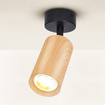 Brilagi - Spot SELE 1xGU10/30W/230V zwart/eiken decor