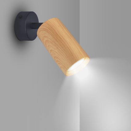 Brilagi - Spot SELE 1xGU10/30W/230V zwart/eiken decor