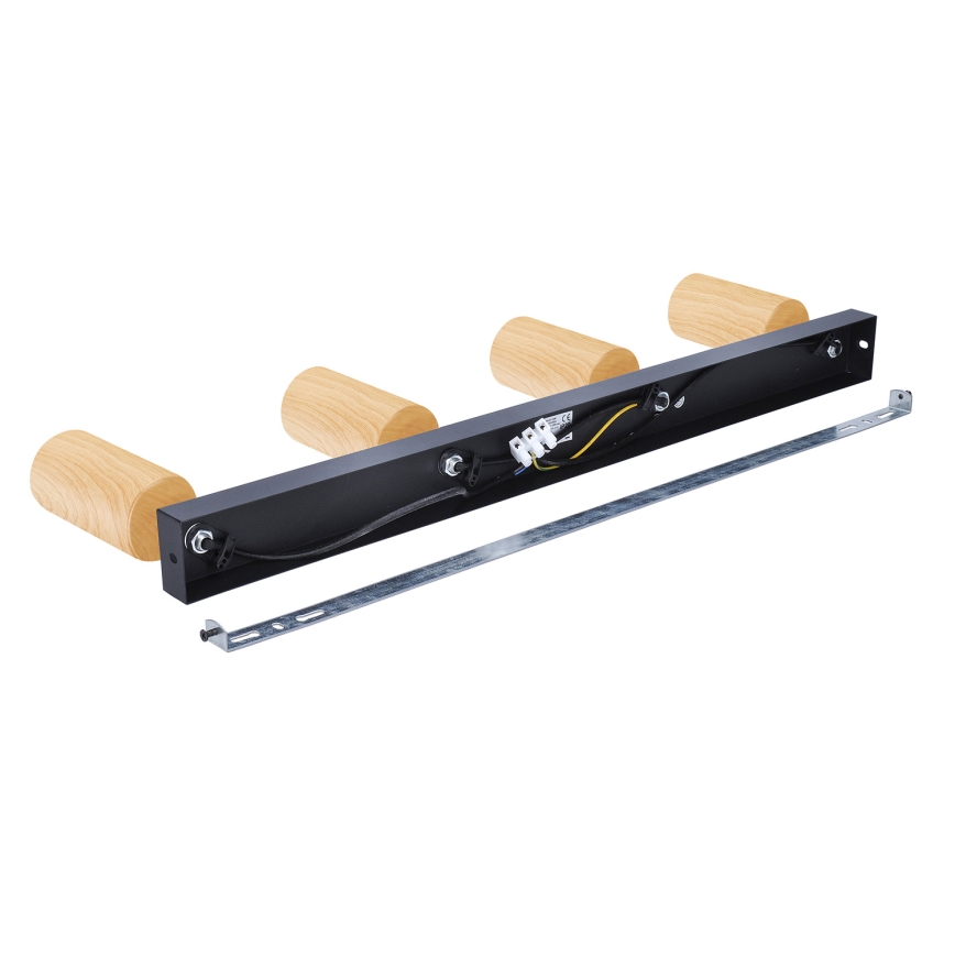 Brilagi - Spot SELE 4xGU10/30W/230V zwart/eiken decor