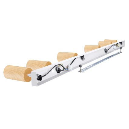 Brilagi - Spot SELE 6xGU10/30W/230V wit/eiken decor